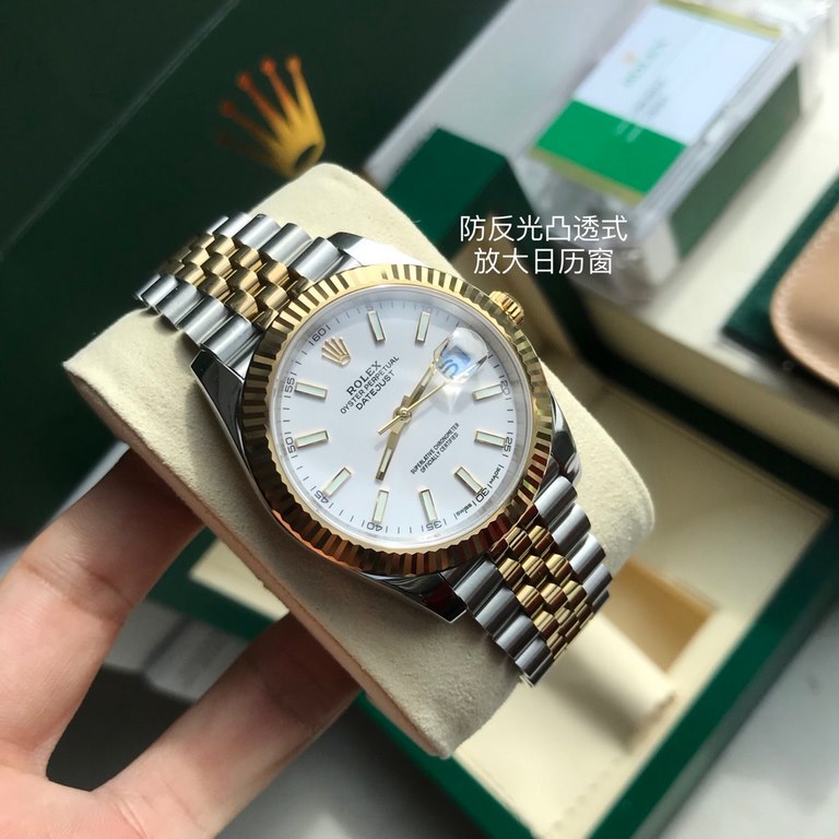 Wholesale box support Hong Kong, the United States direct mailRolex Rolex Logotype series men's watches, special channel bull goods! Dial size 41mm, equipped with Rolex Log original 3235 automatic mechanical movement, sc