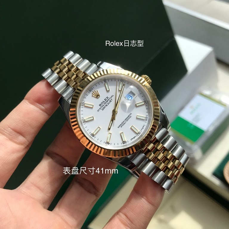 Wholesale box support Hong Kong, the United States direct mailRolex Rolex Logotype series men's watches, special channel bull goods! Dial size 41mm, equipped with Rolex Log original 3235 automatic mechanical movement, sc