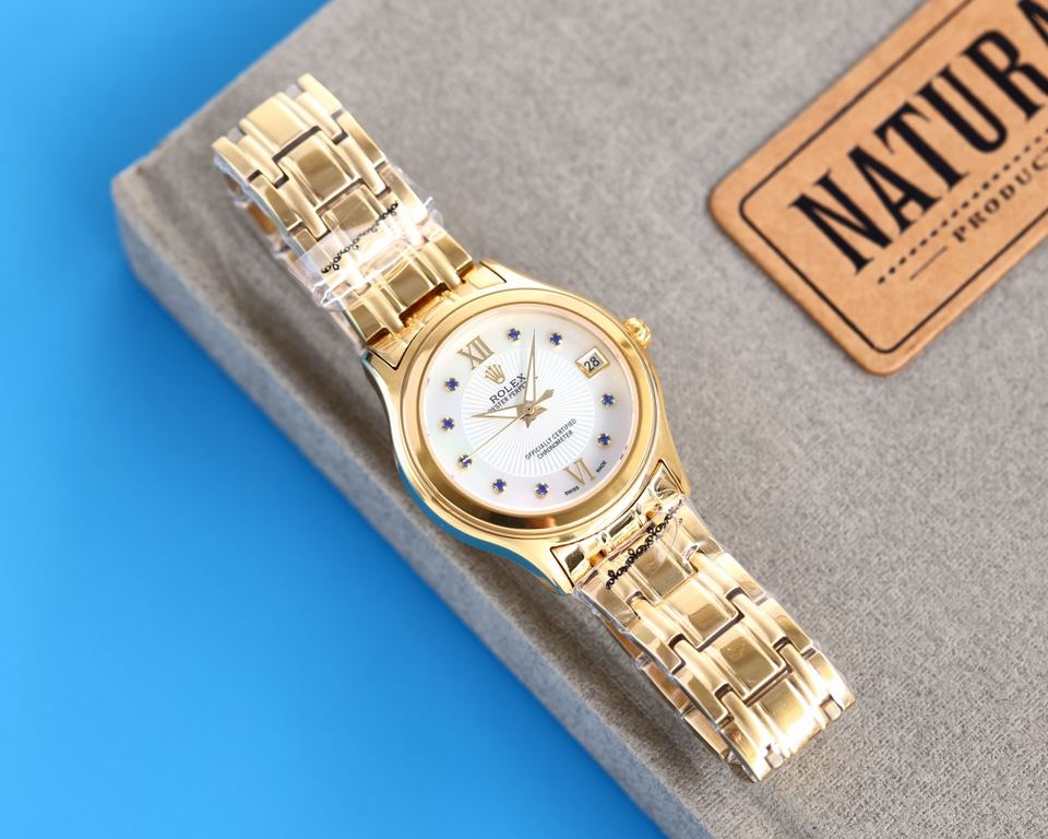 New ladies Rolex watches!Brand new listing! Shell face! Swarovski crystal diamonds with trendy matching! Simple dial design, simple but not monotonous! 316L stainless steel case, the corners of the more handsome, show th