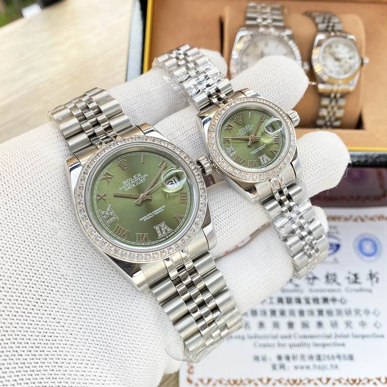 Rolex Rolex log type series, couples pair of watches  , Swiss machine quality 100% super waterproof luminescent sapphire glass back design, equipped with the original imported 8215 automatic movement, female 6T51 movemen