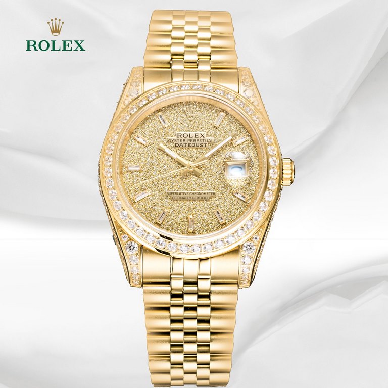 top match high-end quality! Inlay technology is not easy to drop diamonds (within 5 years of the fall of diamonds free inlay) Rolex (full diamond shell, full of stars series of top version) original mold, (I struggle for