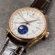 UU Factory2021 latest masterpiecesuper copy !V2 version of the Rolex Cellini m50535-0002 Moonphase in 18ct Eternal Rose Gold!Watch size 39 x 11.81. Exclusive customized Cal.3195 original movement, the function to do the 