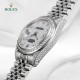 top match high-end quality! Inlay technology is not easy to drop diamonds (within 5 years of the fall of diamonds free inlay) Rolex (full diamond shell, full of stars series of top version) original mold, (I struggle for