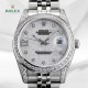 top match high-end quality! Inlay technology is not easy to drop diamonds (within 5 years of the fall of diamonds free inlay) Rolex (full diamond shell, full of stars series of top version) original mold, (I struggle for