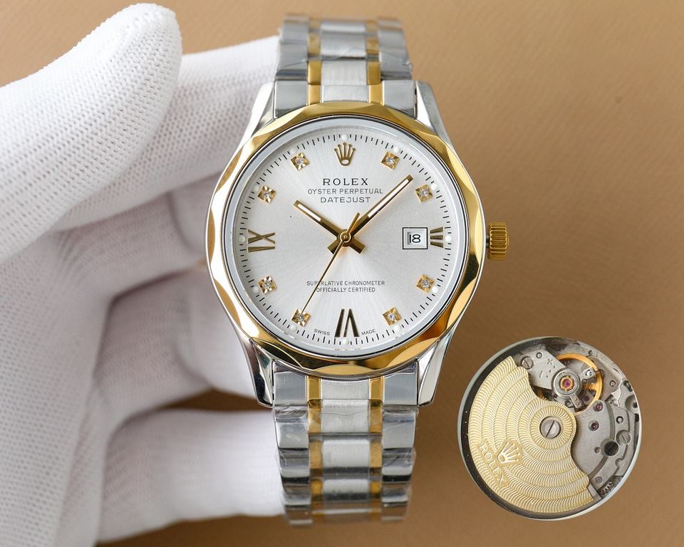 Five-star   Recommended] New Rolex business series, the whole watch is made of 316L steel, the dial is fine grinding sun pattern, so that you can read the time more clearly! High-grade atmosphere! 316L steel to create Xi