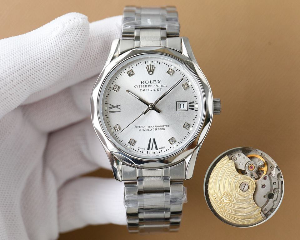 Five-star   Recommended] New Rolex business series, the whole watch is made of 316L steel, the dial is fine grinding sun pattern, so that you can read the time more clearly! High-grade atmosphere! 316L steel to create Xi