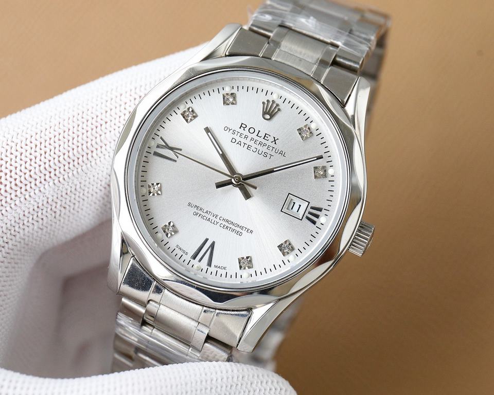 Five-star   Recommended] New Rolex business series, the whole watch is made of 316L steel, the dial is fine grinding sun pattern, so that you can read the time more clearly! High-grade atmosphere! 316L steel to create Xi