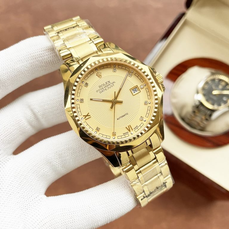 Same. Rolex Rolex boutique men's watches. Classic big three hands design, honorable atmosphere, gentleman style, excellent quality, hot sale all over the city. Using imported Citizen mechanical movement, top 316 steel ca