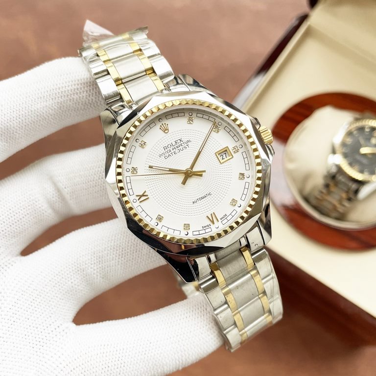 Same. Rolex Rolex boutique men's watches. Classic big three hands design, honorable atmosphere, gentleman style, excellent quality, hot sale all over the city. Using imported Citizen mechanical movement, top 316 steel ca