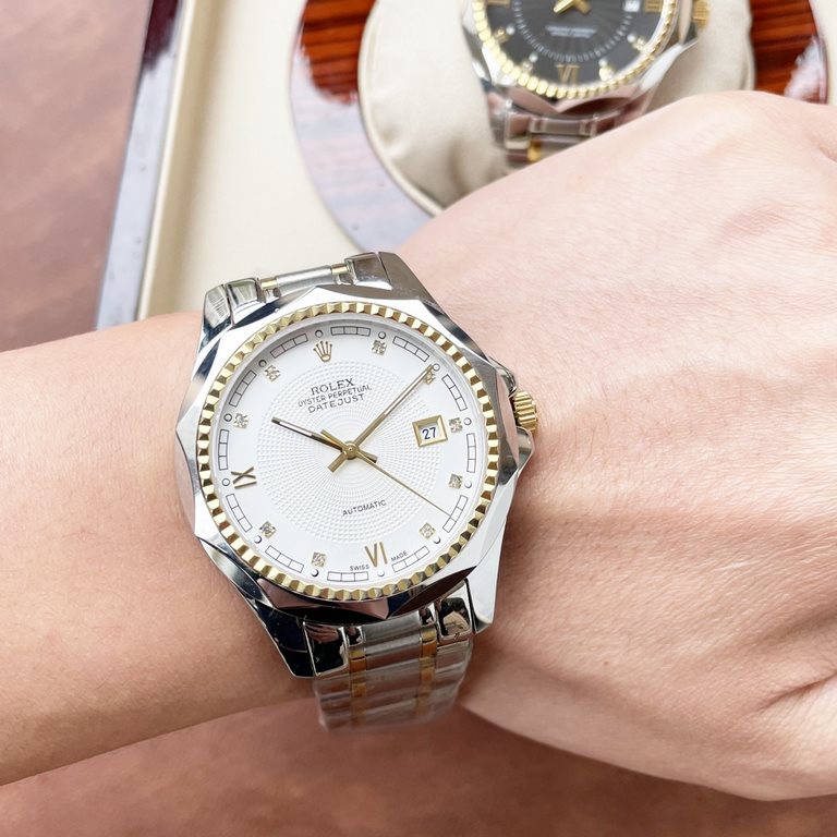 Same. Rolex Rolex boutique men's watches. Classic big three hands design, honorable atmosphere, gentleman style, excellent quality, hot sale all over the city. Using imported Citizen mechanical movement, top 316 steel ca