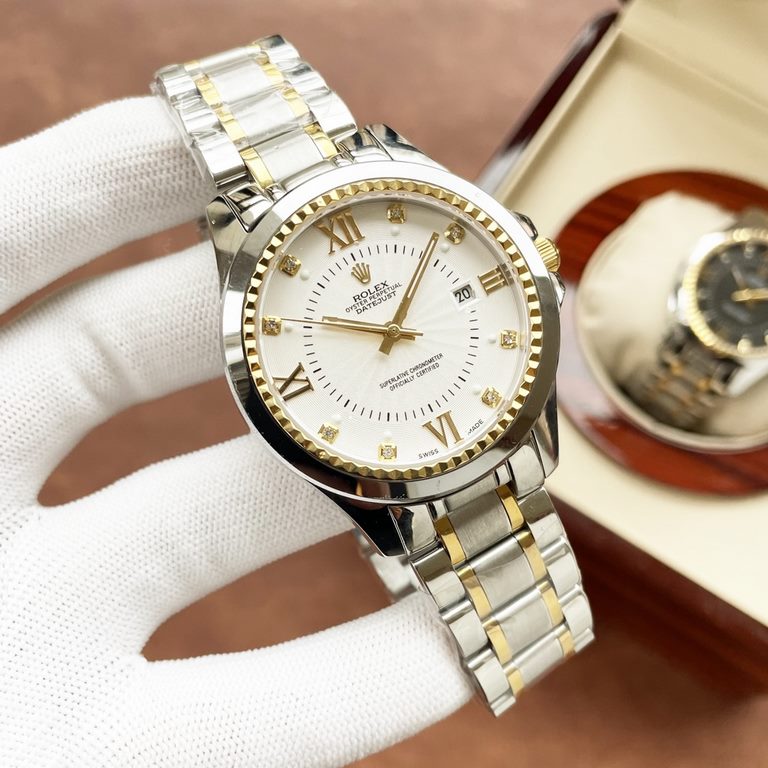 Same. Rolex Rolex boutique men's watches. Classic big three hands design, honorable atmosphere, gentleman style, excellent quality, hot sale all over the city. Using imported Citizen mechanical movement, top 316 steel ca