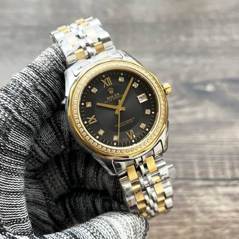 Brand Rolex (three needle new, business and leisure) luxury atmosphere type exquisite men's watches (new) Strap real cowhide strap (comfortable)  361 steel strap (durable) movement imported Citizen movement) Material sap