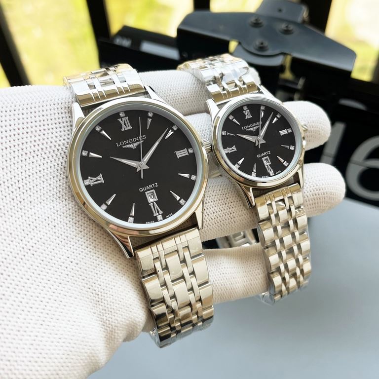 Longines  Couple's watch Original imported quartz movement Mineral glass mirror 316L steel case Diameter Men 40mm Women 30mm Thick 8mm   If the sun   stops its dazzling light today. Then a smile from you will light up my