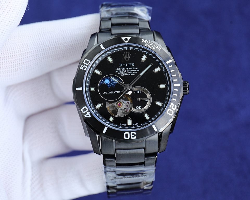 [][Rose][Rose] Rolex Rolex boutique men's watches, multi-functional design, noble atmosphere, gentleman style, excellent quality, hot sale all over the city. Using imported Citizen mechanical movement, top 316 steel case