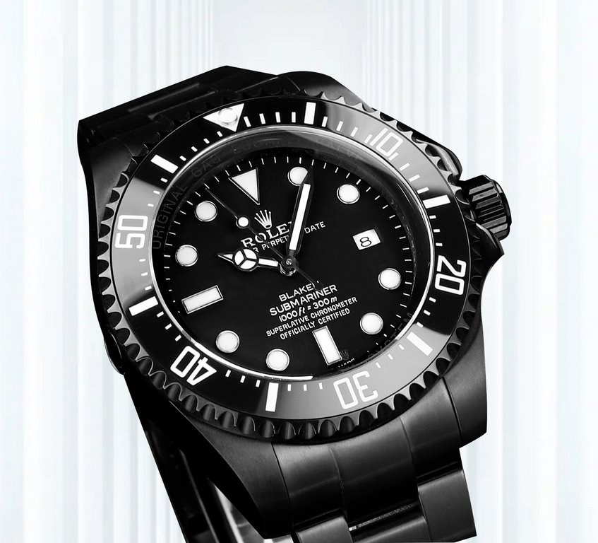 Supreme BLAKEN version! The Supreme Big Ghost King dares to experiment and create a new trend - 44mm diameter!Rolex SEA Overseas Customized Edition - RedBlueBlack is a stunning arrival. Equipped with Seagull 28363135 mov