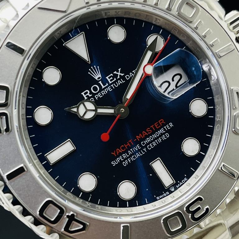 V2 Upgrade The highest version on the market Rolex Lau. Rolex Yacht-Master Super Imported 904L Yacht 40mm Series!1 Strap and case are made of imported 904 steel casting (grinding and polishing of all details are very del