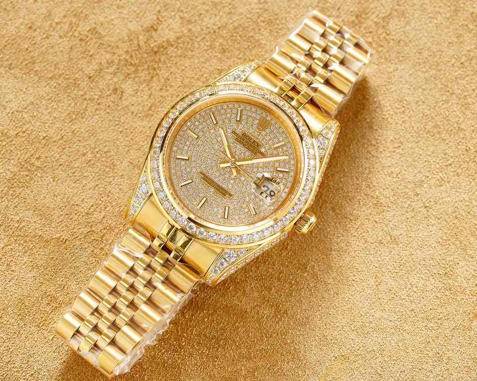 Uniform    high-end series! Rolex (full diamond case, full star series top version) original open mold, (I struggle for luxury) equipped with ultra-stable original 3255 movement, sapphire crystal, glass diameter 41mm mar