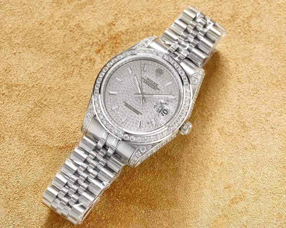 Uniform    high-end series! Rolex (full diamond case, full star series top version) original open mold, (I struggle for luxury) equipped with ultra-stable original 3255 movement, sapphire crystal, glass diameter 41mm mar