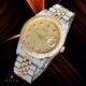 The highest version of the high-definition real photo Journal full of diamonds model! 41mm diameter! Suitable for both men and women! Adopting 3255 automatic mechanical movement! Rolex luxury 18k nanotechnology! 5 groups