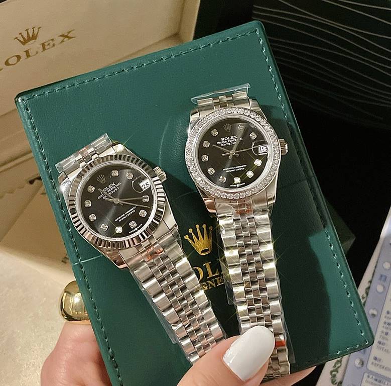 Rolex-ROLEXStyle Day-Date Ladies Mechanical WatchMovement Imported Citizen OriginalMirror Sapphire glassCase 316L steel case coverBracelet Solid core 5 bead stainless steel braceletSize 31mm 12mmThe rhythm of life is in 