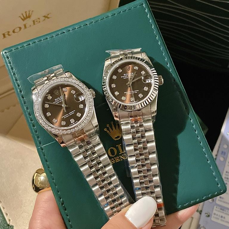 Rolex-ROLEXStyle Day-Date Ladies Mechanical WatchMovement Imported Citizen OriginalMirror Sapphire glassCase 316L steel case coverBracelet Solid core 5 bead stainless steel braceletSize 31mm 12mmThe rhythm of life is in 