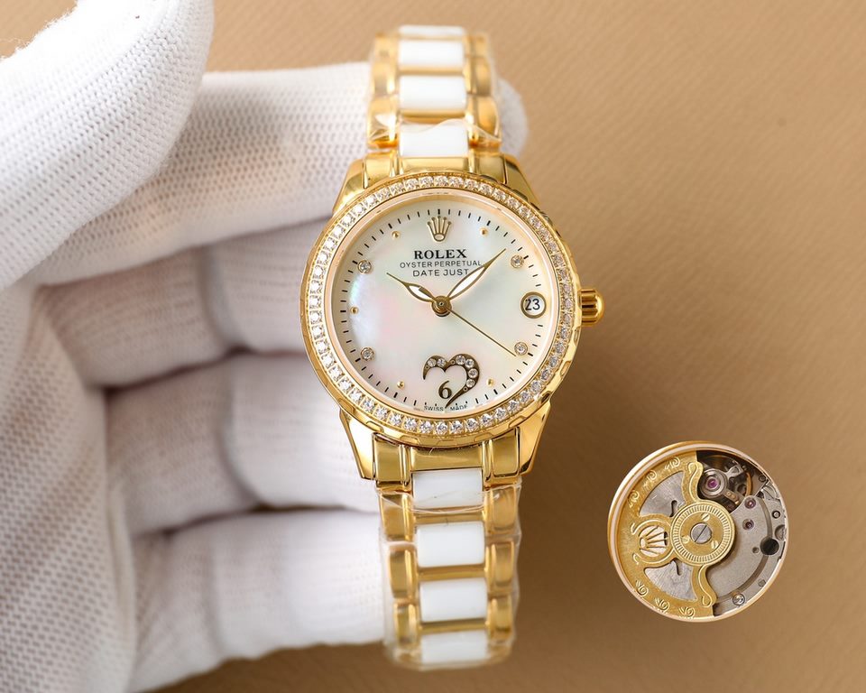 Explosive recommended - interpretation of a hundred changes of the goddess, the best women's models of the year Rolex new ROLEX fashion women's watch simple three hands night time super luminous   unique  3   word positi