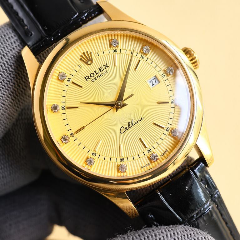 Explosive recommendation Rolex ROLEX Cellini series! Strong incoming! Business and leisure dual-use models! High-end atmosphere upscale! You deserve to have! Details[Size] 40mm wide[Movement] equipped with 8215 stabilize