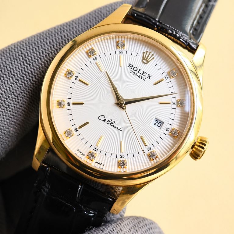 Explosive recommendation Rolex ROLEX Cellini series! Strong incoming! Business and leisure dual-use models! High-end atmosphere upscale! You deserve to have! Details[Size] 40mm wide[Movement] equipped with 8215 stabilize