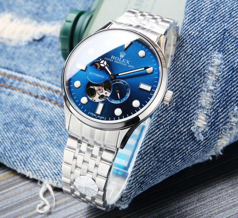 . (This product have been strictly waterproof pressure test, waterproof up to 120 meters  )Rolex, Sun, Moon and Stars series, equipped with the original imported 82S7 movement (0 return 0 after-sales), using super A stee