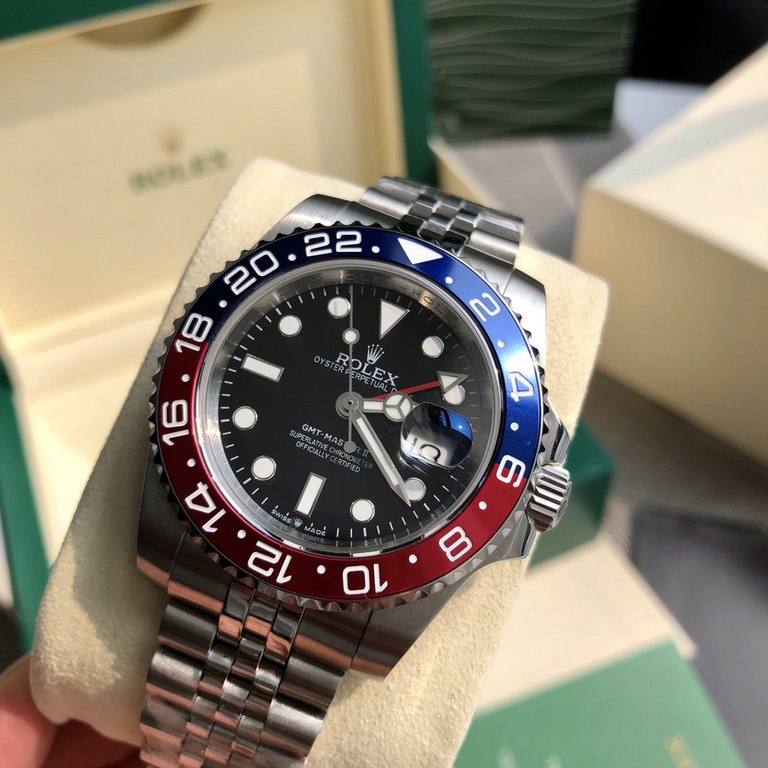 Batch with box Support Hong Kong, the United States direct mailRolex (ROLEX) Rolex Greenwich II automatic mechanical men's watch 2836 movement size 40mm wear on the hand can give you the general confidence of the genuine