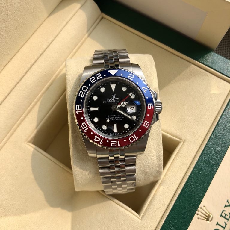 Batch with box Support Hong Kong, the United States direct mailRolex (ROLEX) Rolex Greenwich II automatic mechanical men's watch 2836 movement size 40mm wear on the hand can give you the general confidence of the genuine