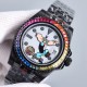 Replica one to one limited edition, rainbow diamond bezel mouth! Adopting the highest version of the real force set process (slightly loose non-glue paste diamond process) top watch brand ROLEX, case 40mm! Popeye Rolex y