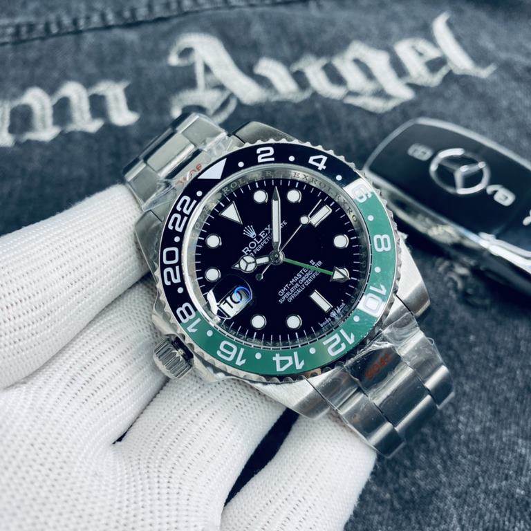 BrandRolex   ROLEX GMT-Master II GMT New Left Handle Series  movement top imported mechanical movement Mirrorsuper wear-resistant top imported mineral glass Strap316 stainless steel triple ball steel strap-safety clasp  