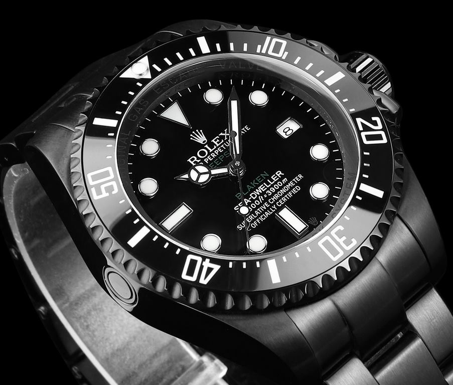 44mm Ghost King] Dare to try to create a new trend - BLAKEN Rolex SEA Deep Submarine Series overseas customized version - red and greenblue devil stunning arrival. According to the strong request of the majority of watch