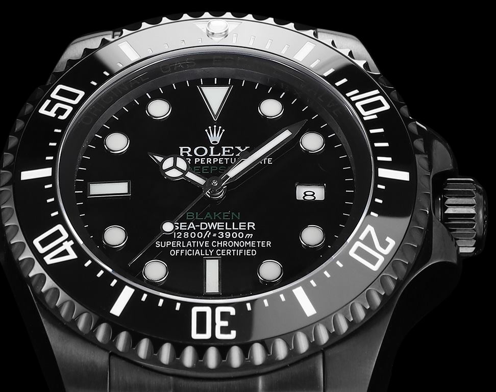 44mm Ghost King] Dare to try to create a new trend - BLAKEN Rolex SEA Deep Submarine Series overseas customized version - red and greenblue devil stunning arrival. According to the strong request of the majority of watch