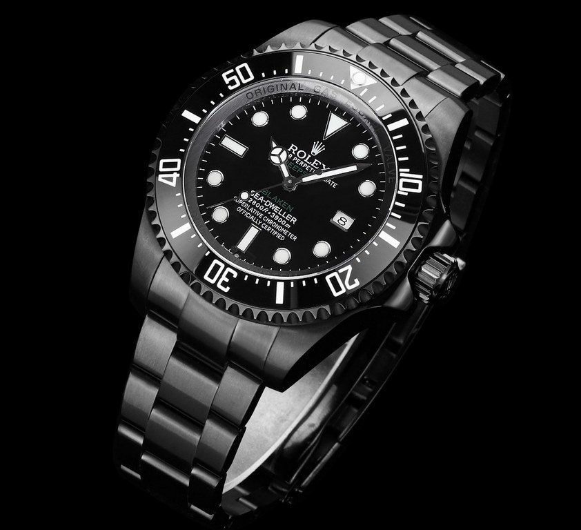 44mm Ghost King] Dare to try to create a new trend - BLAKEN Rolex SEA Deep Submarine Series overseas customized version - red and greenblue devil stunning arrival. According to the strong request of the majority of watch