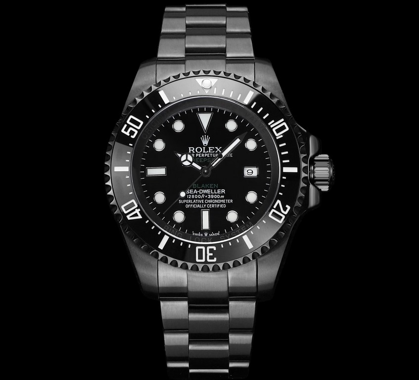 44mm Ghost King] Dare to try to create a new trend - BLAKEN Rolex SEA Deep Submarine Series overseas customized version - red and greenblue devil stunning arrival. According to the strong request of the majority of watch