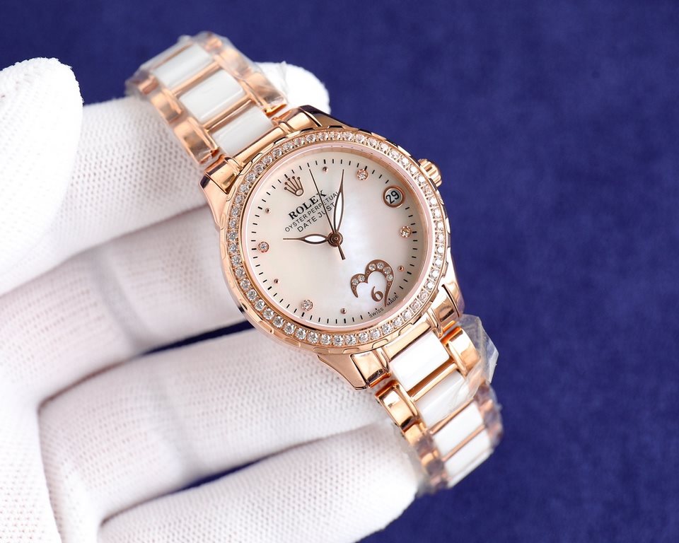 [Rose] [Rose]   explosive models recommended - interpretation of the hundred changes of the goddess, the best women's models of the year Rolex new ROLEX fashion women's watch simple three hands night time super luminesce