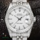 The highest version of the high-definition real photo journal full of diamonds models! 41mm diameter! Suitable for both men and women! Adopting 3255 automatic mechanical movement! Rolex luxury 18k nanotechnology! 5 group