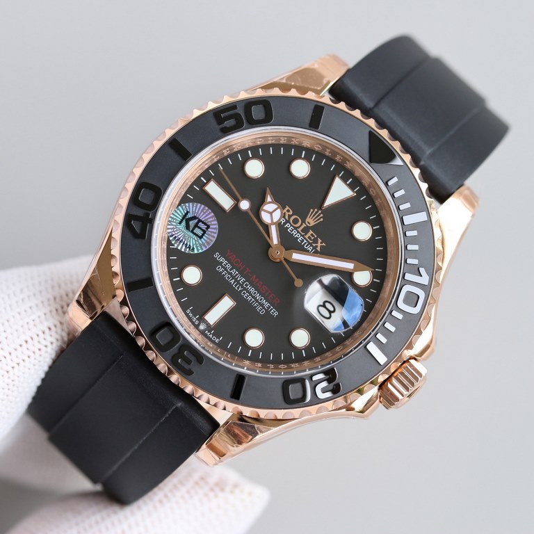 High-end version! The gold yacht Rolex yacht Master 116695SATS V10 edition 震来撼襲袭[Drool] again upgraded, equipped with 2836 movement, yacht yacht Master collection of the last generation of a version of the excellent work