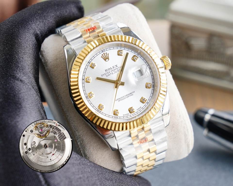 【High quality】 Rolex 41mm Logotype, 11 original open mold. Equipped with the 3255 original machine  movement, the latest model of the literal 6 letter position crown small logo.904L stainless steel case through careful p