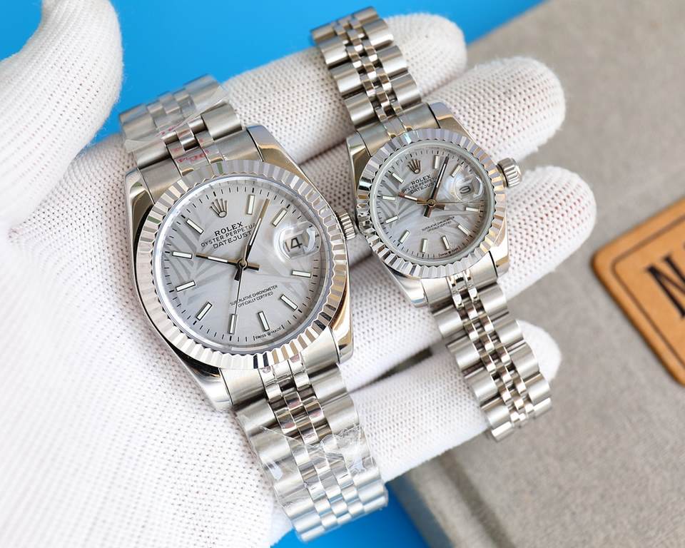 Rolex Rolex log type series, couples pair of watches  , Swiss machine quality 100% super waterproof luminescent sapphire glass back design, equipped with the original imported 8215 automatic movement, female 6T51 movemen