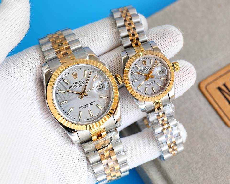 Rolex Rolex log type series, couples pair of watches  , Swiss machine quality 100% super waterproof luminescent sapphire glass back design, equipped with the original imported 8215 automatic movement, female 6T51 movemen