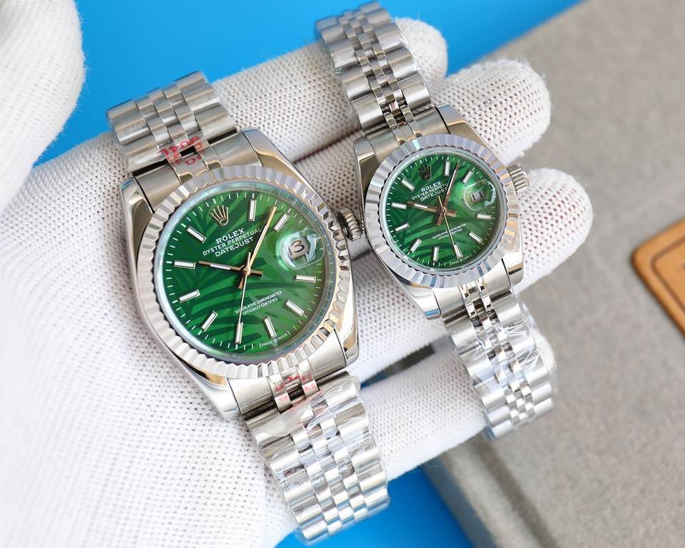 Rolex Rolex log type series, couples pair of watches  , Swiss machine quality 100% super waterproof luminescent sapphire glass back design, equipped with the original imported 8215 automatic movement, female 6T51 movemen