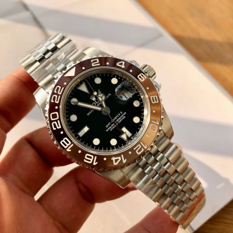 Batch match box Support Hong Kong, the United States direct mailRolex GMT  , color clash is really too good! The case and buckle are made of genuine steel combined with more durable and corrosion-resistant! Automatic mec