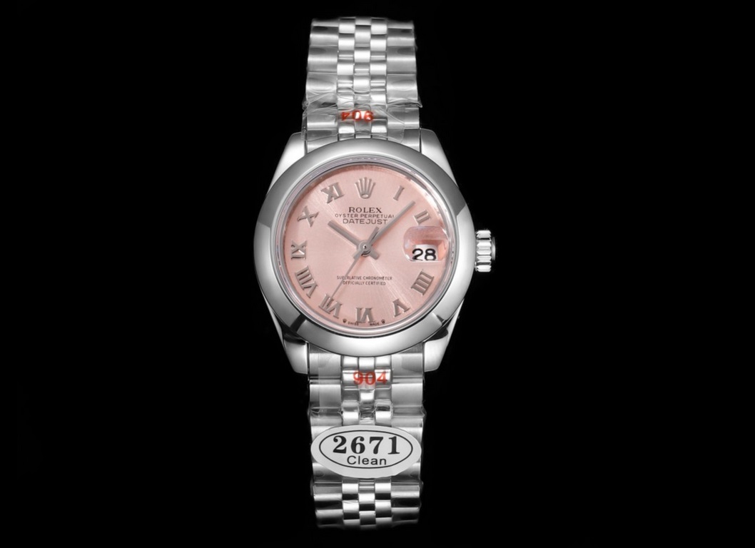 Factory CleanC - The perfect combination of white gold and 904L steel - Rolex Logbook 28mmThe classic timepiece designed specifically for women, the combination of technology and aesthetics live up to expectations, this 