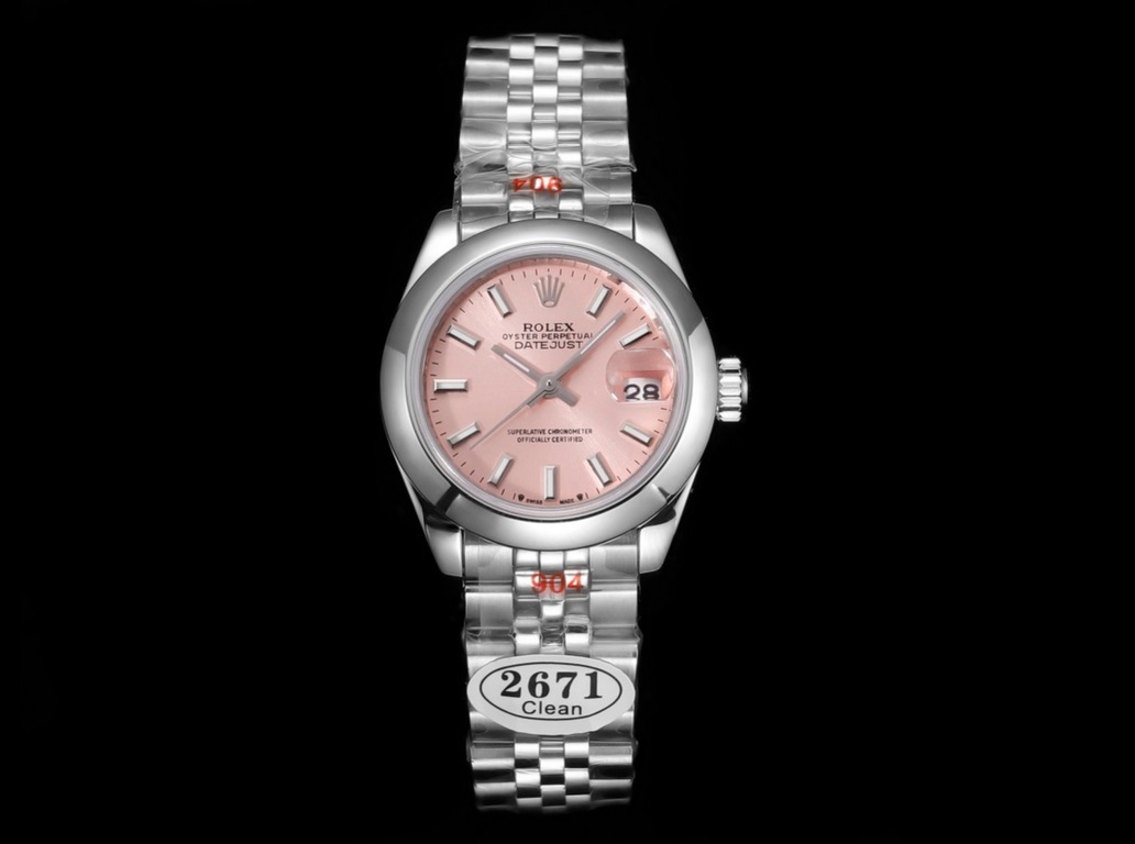 Factory CleanC - The perfect combination of white gold and 904L steel - Rolex Logbook 28mmThe classic timepiece designed specifically for women, the combination of technology and aesthetics live up to expectations, this 