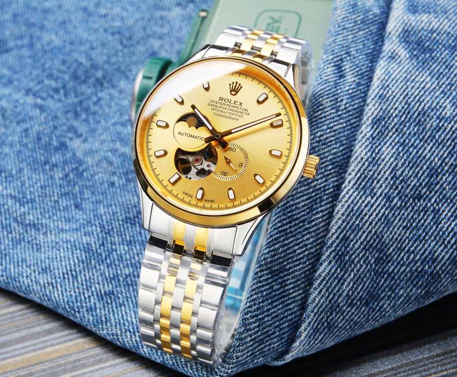 . (This product have been strictly waterproof pressure test, waterproof up to 120 meters  )Rolex, Sun, Moon and Stars series, equipped with the original imported 82S7 movement (0 return 0 after-sales), using super A stee