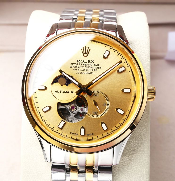 . (This product have been strictly waterproof pressure test, waterproof up to 120 meters  )Rolex, Sun, Moon and Stars series, equipped with the original imported 82S7 movement (0 return 0 after-sales), using super A stee