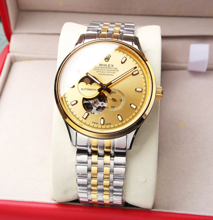 . (This product have been strictly waterproof pressure test, waterproof up to 120 meters  )Rolex, Sun, Moon and Stars series, equipped with the original imported 82S7 movement (0 return 0 after-sales), using super A stee